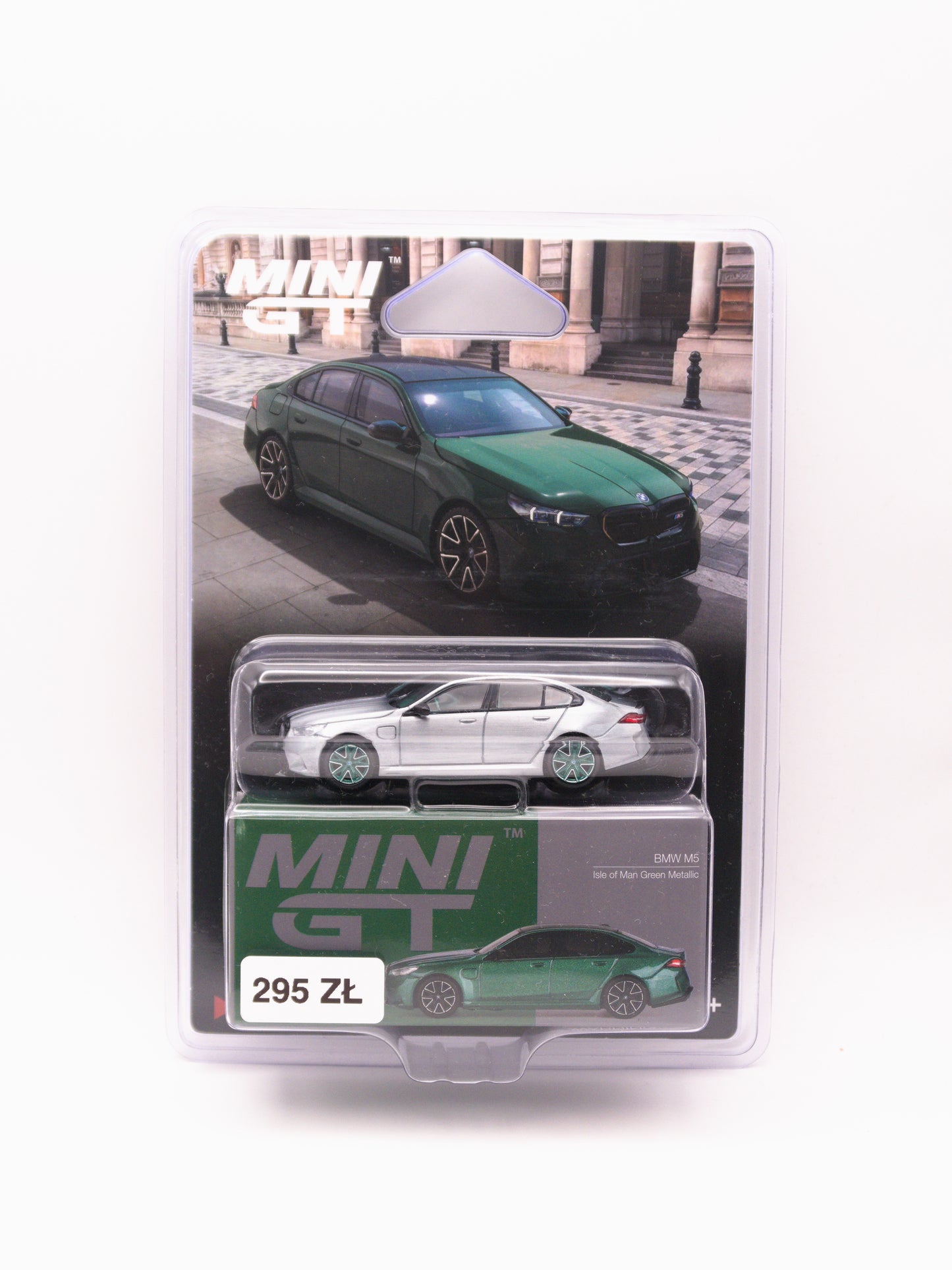 CHASE Mini GT #1086 BMW M5 Isle of Man Zielony