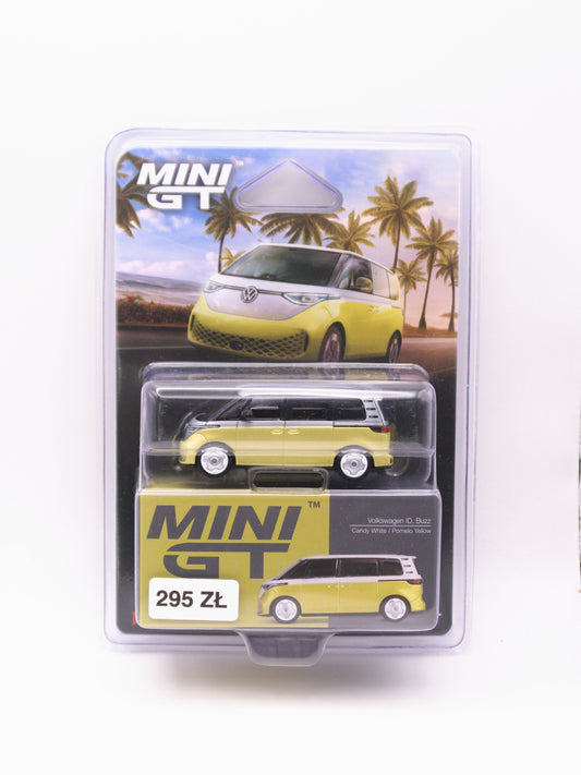 CHASE Mini GT #1110 Volkswagen ID. Buzz Żółto Biały