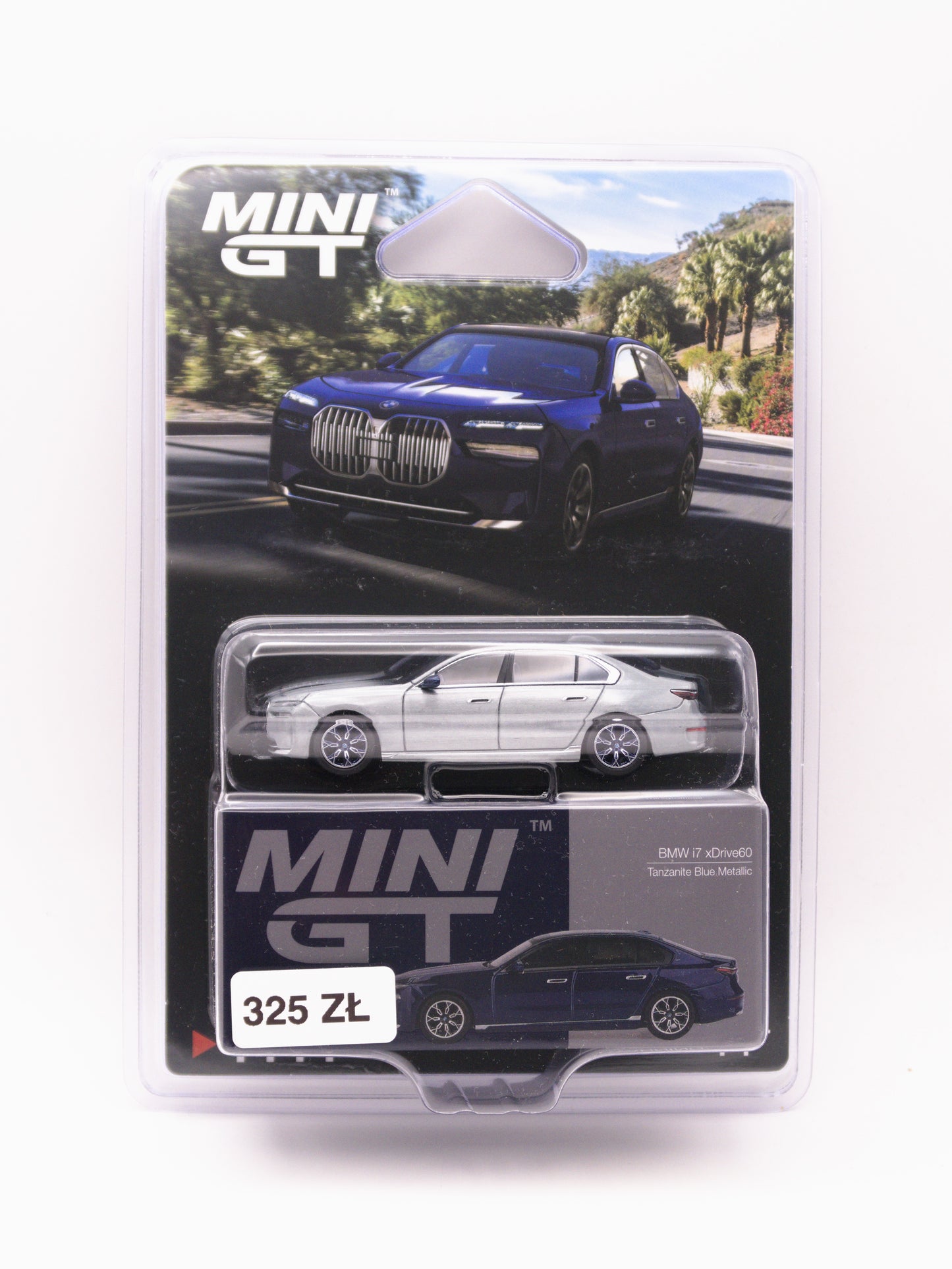 CHASE Mini GT #1111 BMW i7 xDrive60 Niebieski