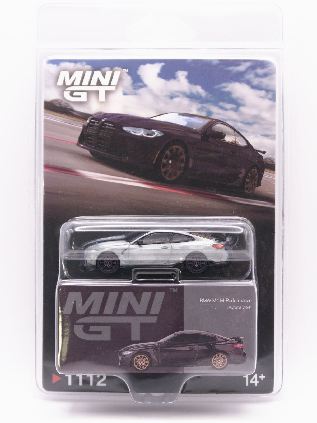 CHASE Mini GT #1112 BMW M4 Fioletowy *Blister