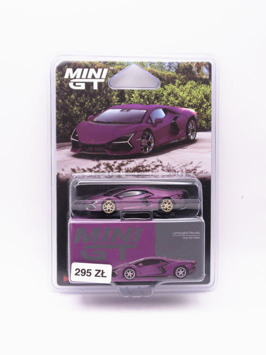 CHASE Mini GT #1121 Lamborghini Revuelto Viola 30th Matte Fioletowy