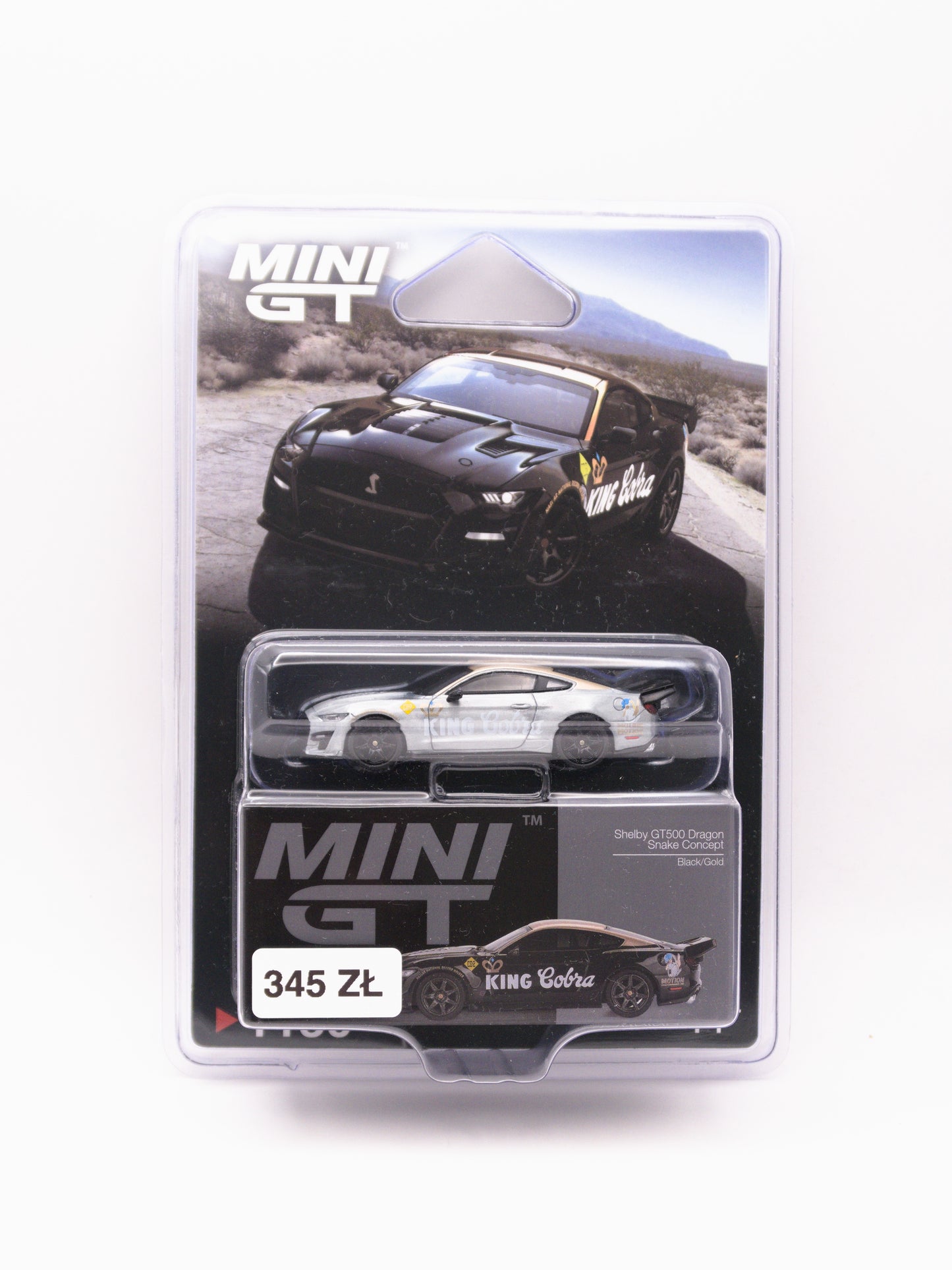 CHASE Mini GT #1130 Shelby GT500 Dragon Snake Concept Czarno Złoty