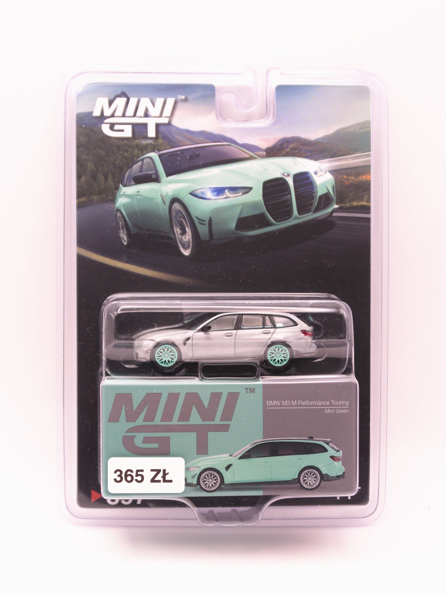 CHASE Mini GT #897 BMW M3 M Performance Touring Mint Green Miętowy Zielony