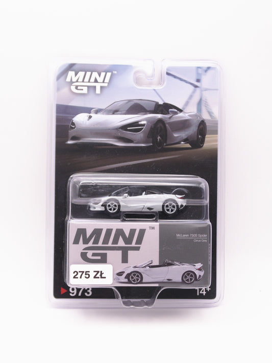 CHASE Mini GT #973 McLaren 750S Spider Cirrus Grey Szary