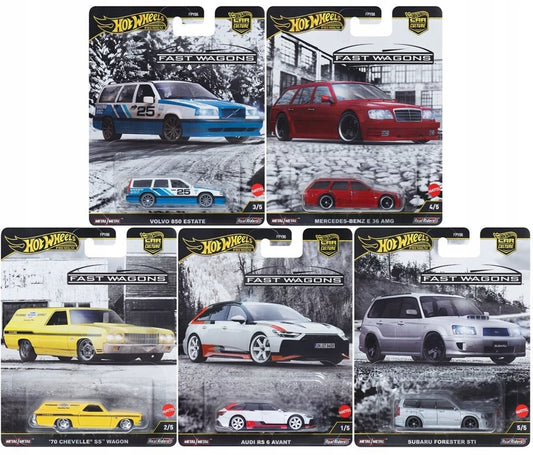 Hot Wheels Car Culture: Fast Wagons SET 5 Autek