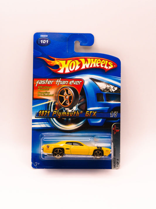 1971 Plymouth GTX Żółty *Blister