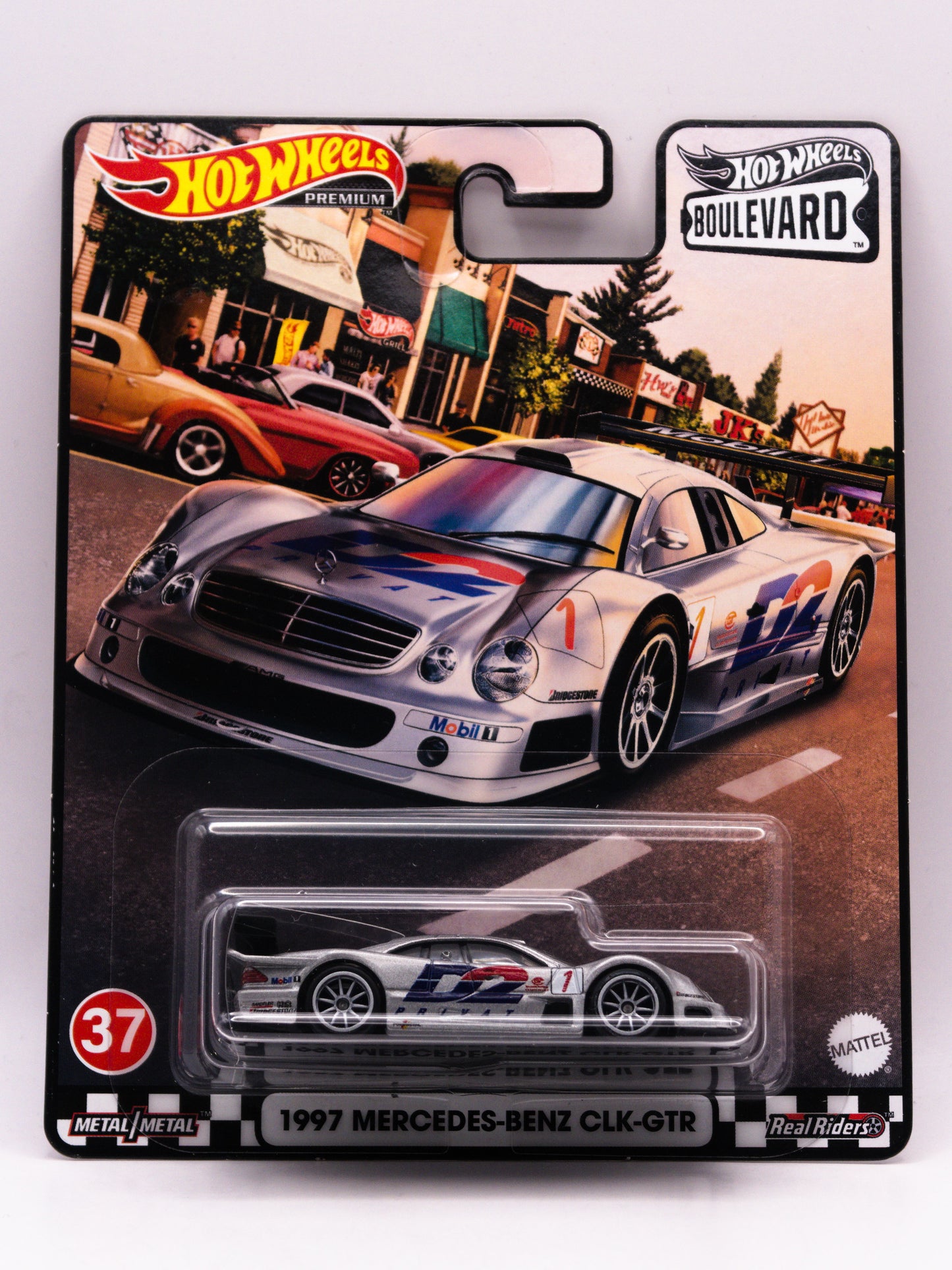 1997 Mercedes Benz CLK GTR Srebrny Premium Boulevard #37