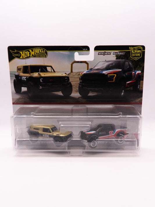 Hot Wheels 2-Pak Ford Bronco R + '17 Ford F-150 Raptor