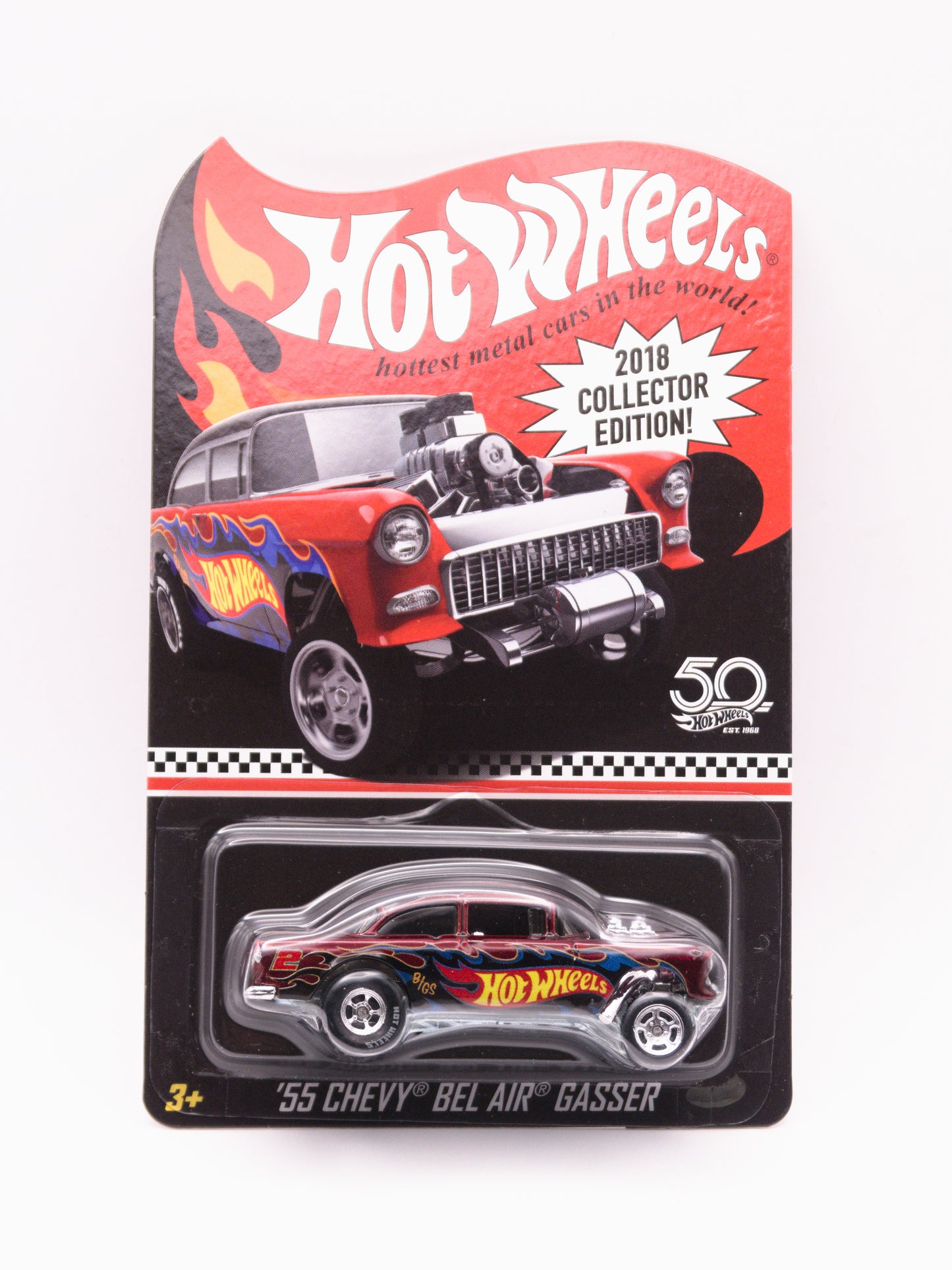 2018 Collector's Edition '55 Chevy Bel Air Gasser Czerwony