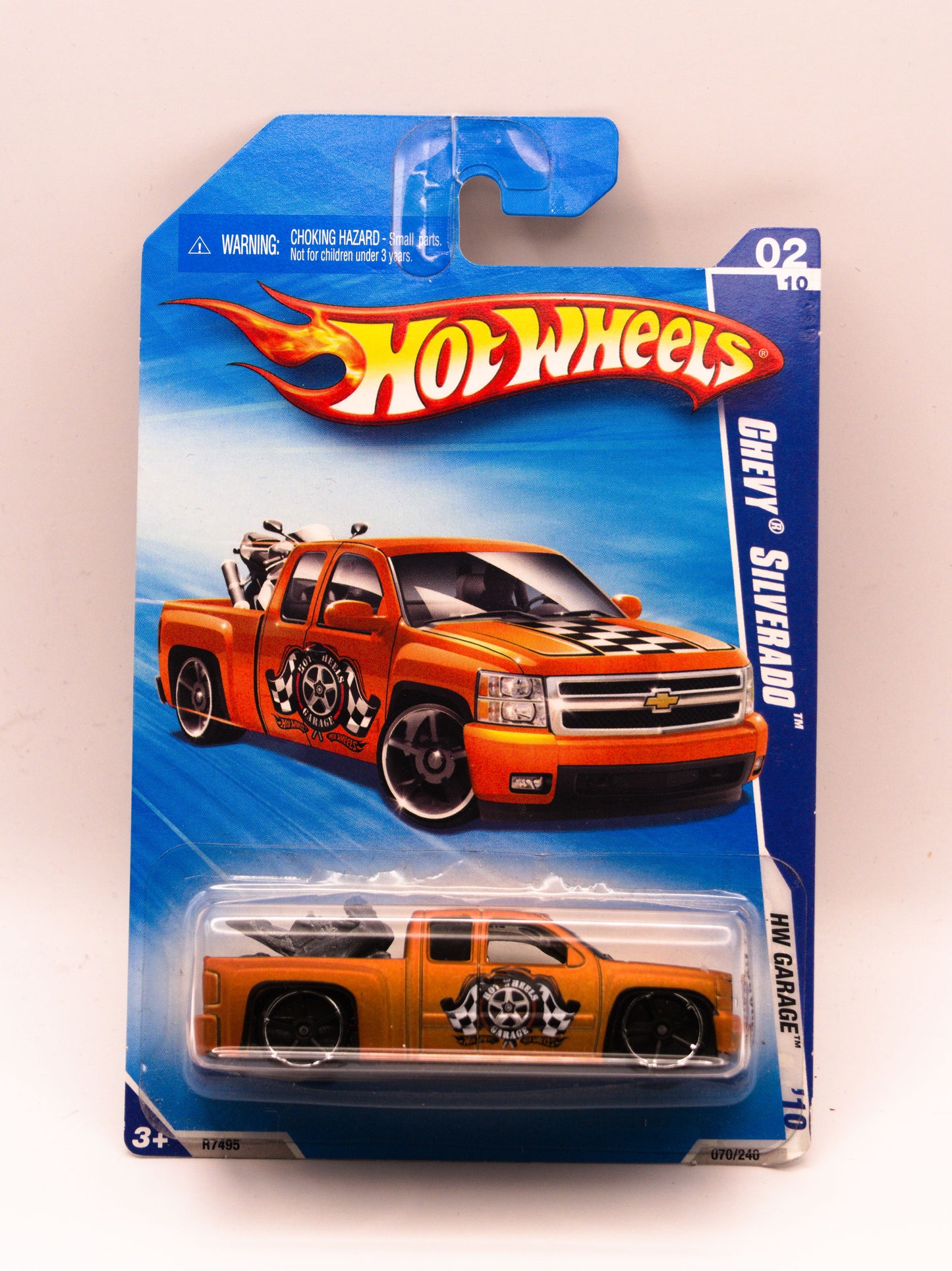 Chevy Silverado Pomarańczowy *USZKODZONY