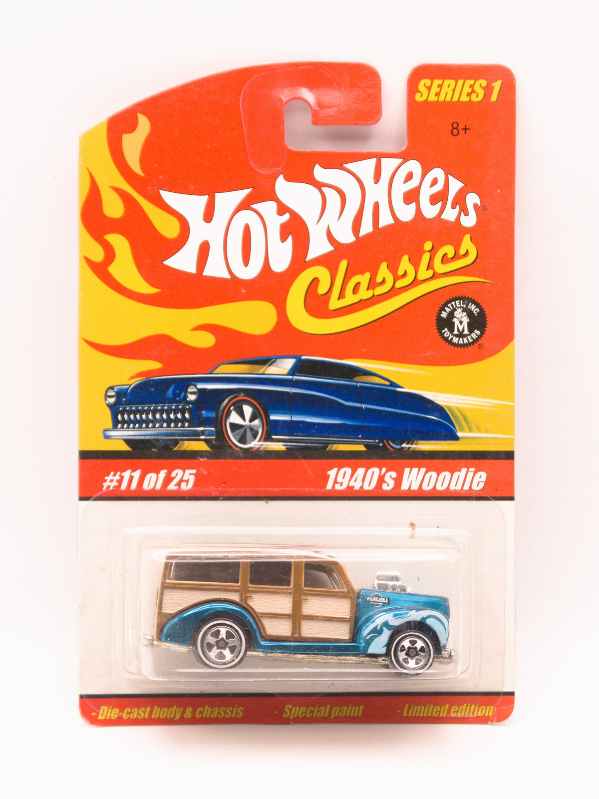 1940's Woodie Niebieski Hot Wheels Classics