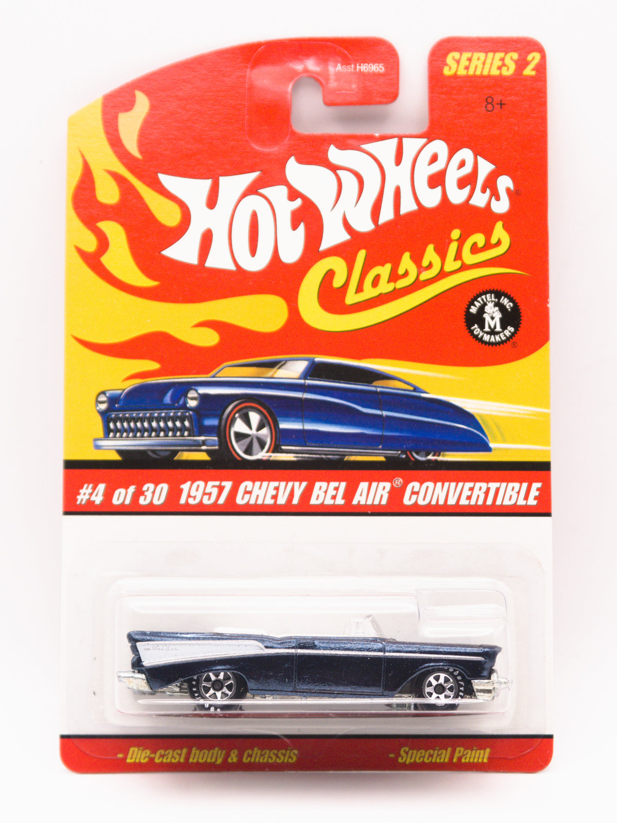 Hot Wheels Classics 1957 Chevy Bel Air Convertible Granatowy