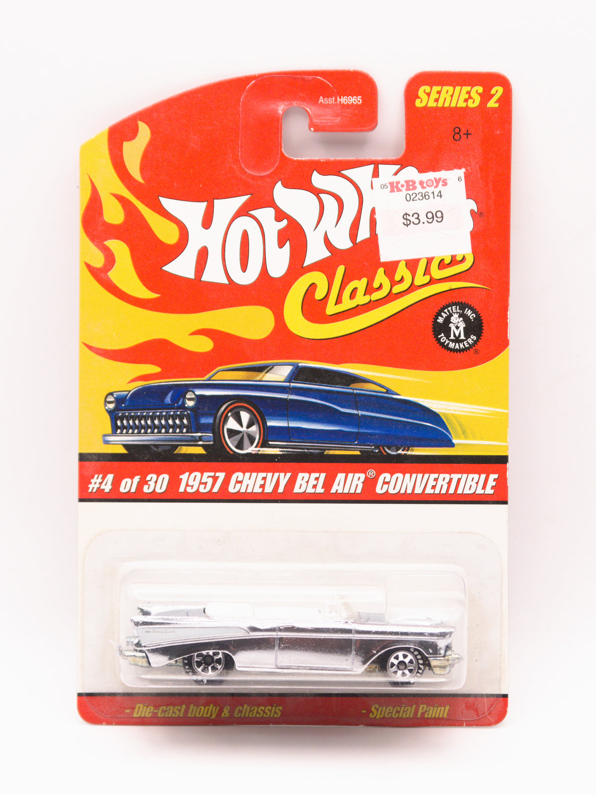 Hot Wheels Classics 1957 Chevy Bel Air Convertible Srebrny