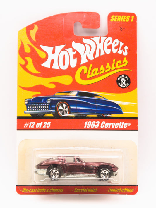 Hot Wheels Classics 1963 Chevrolet Corvette Bordowy *Blister