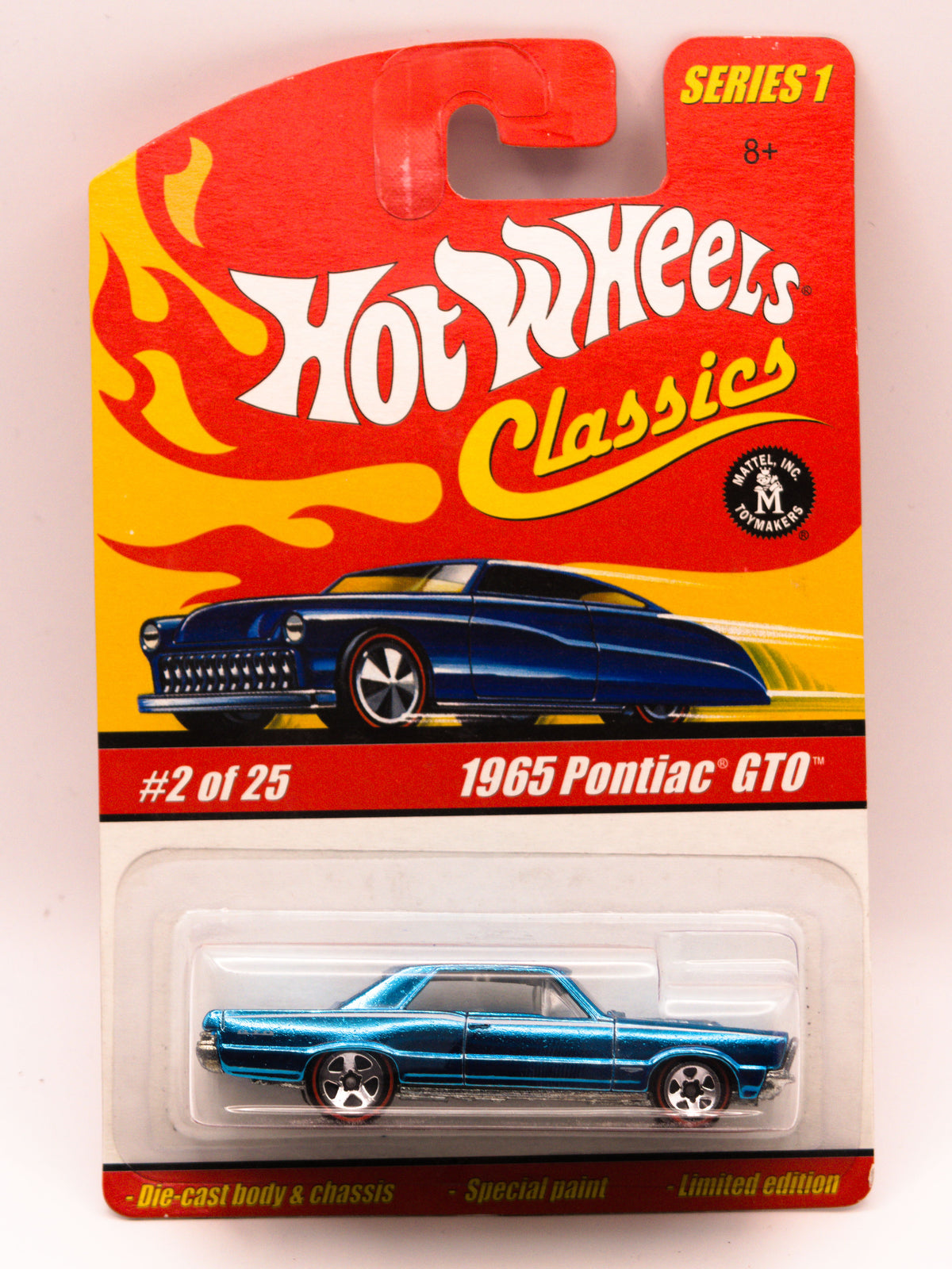 1965 Pontiac GTO Niebieski Hot Wheels Classics