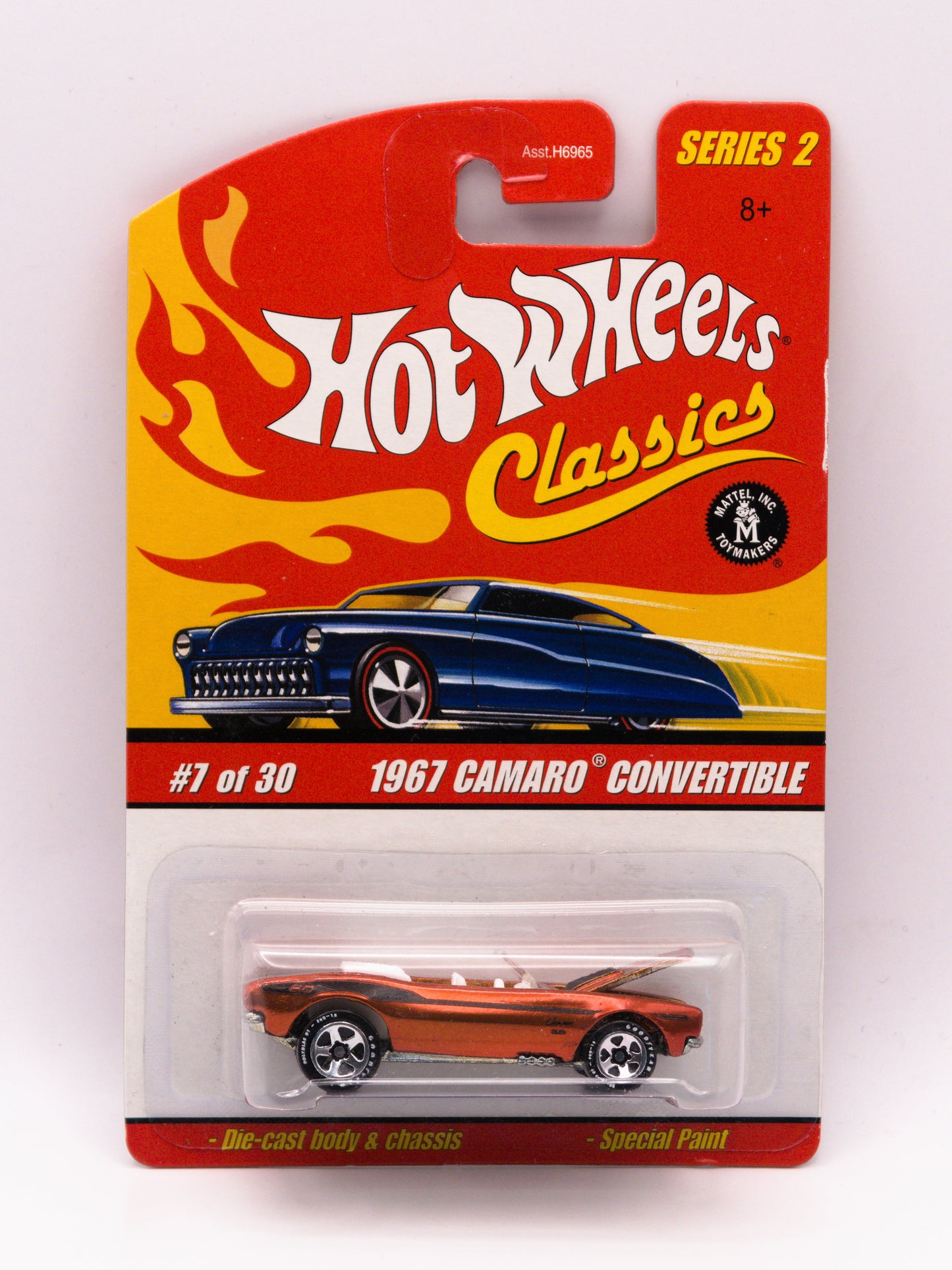 Hot Wheels Classics 1967 Camaro Convertible Pomarańczowy