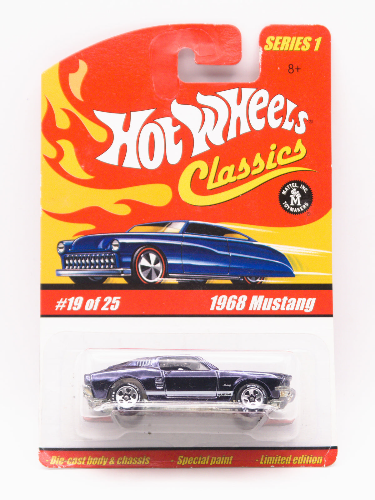 Hot Wheels Classics 1968 Ford Mustang Niebieski *Karta