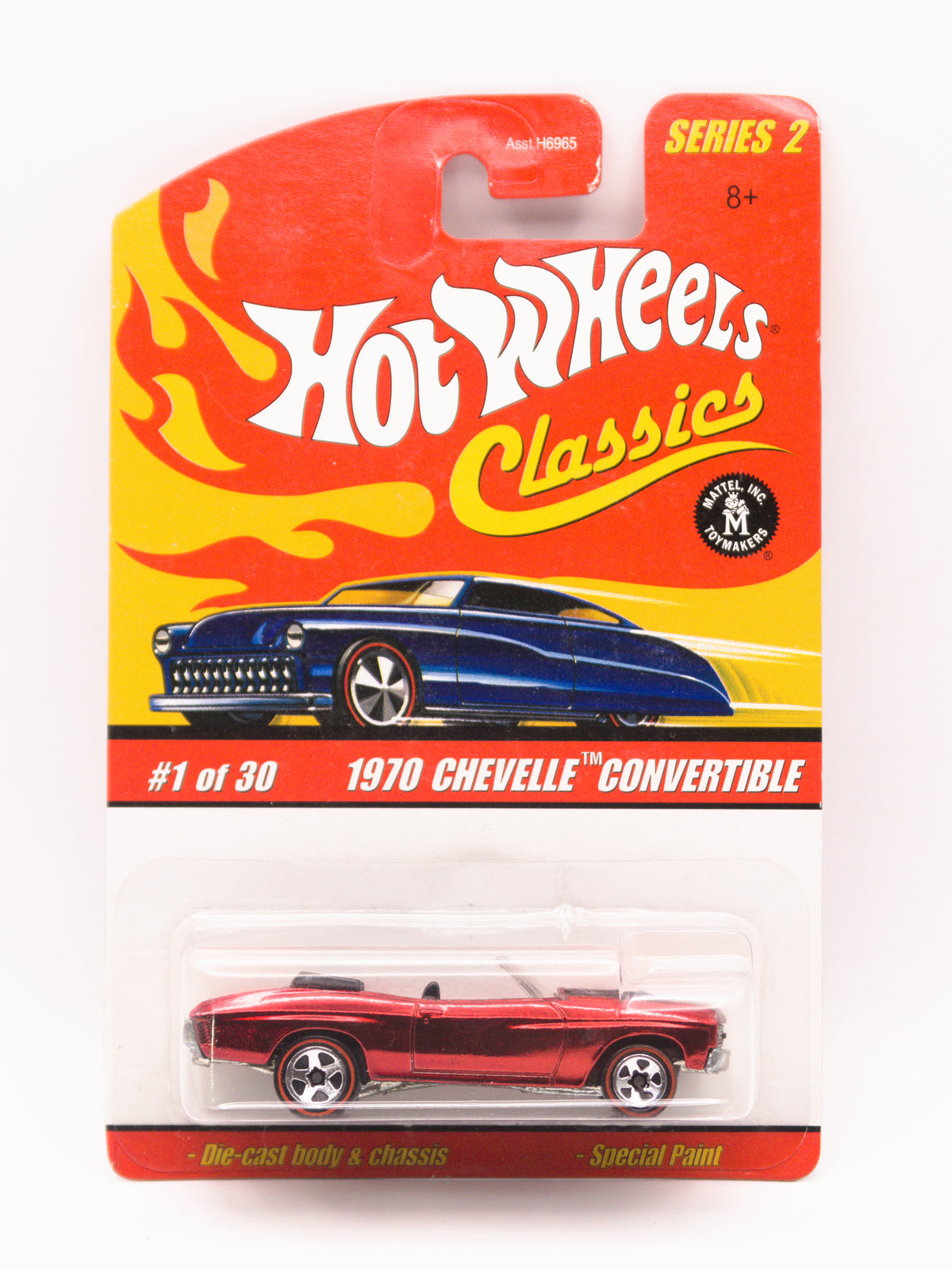 Hot Wheels Classics 1970 Chevelle Convertible Czerwony