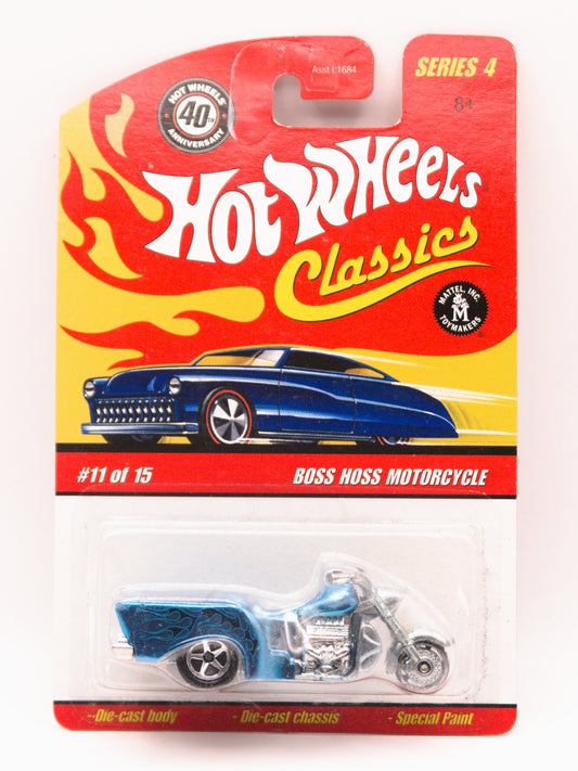 Hot Wheels Classics Boss Hoss Motorcycle Niebieski *BLISTER
