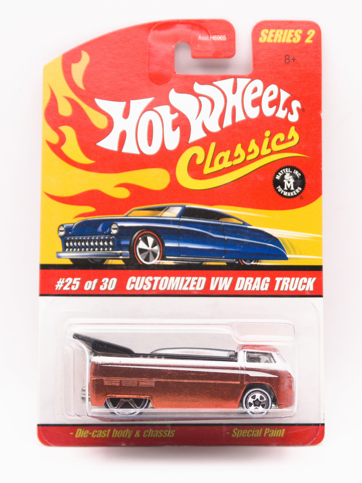Customized VW Drag Truck Pomarańczowy Hot Wheels Classics