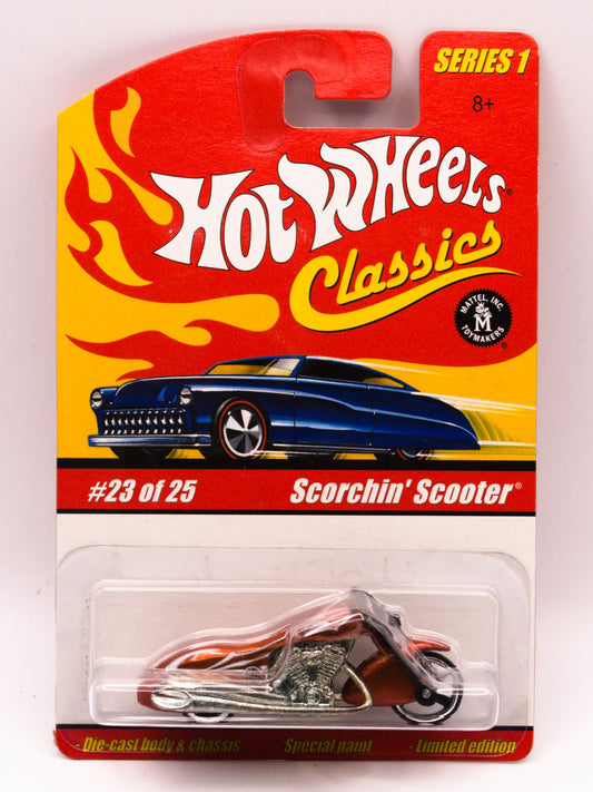 Hot Wheels Classics Scorchin' Scooter Pomarańczowy