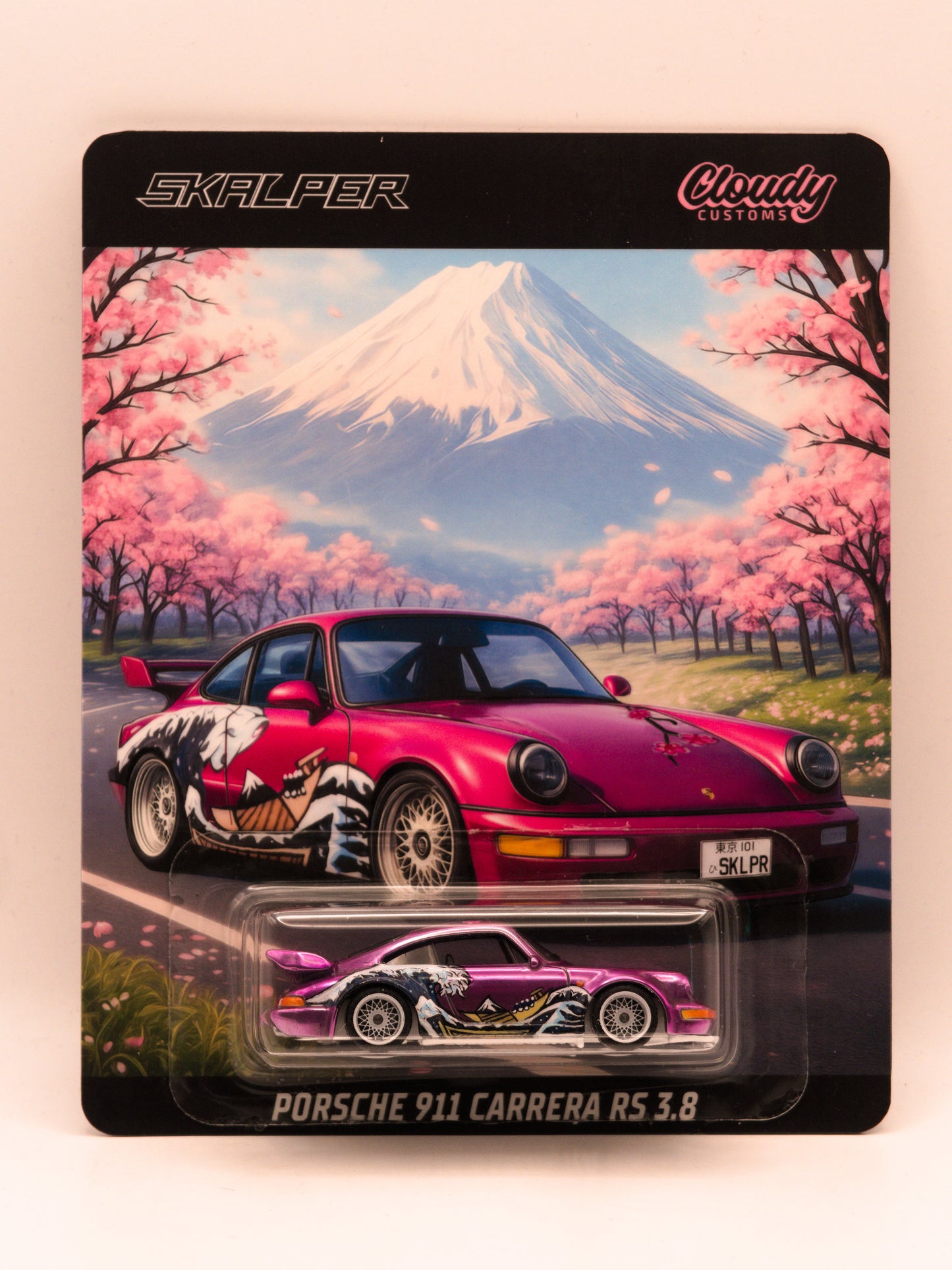 #5/10 HOT WHEELS CUSTOM SKALPER X CLOUDY CUSTOMS Porsche 911 Carrera RS 3.8