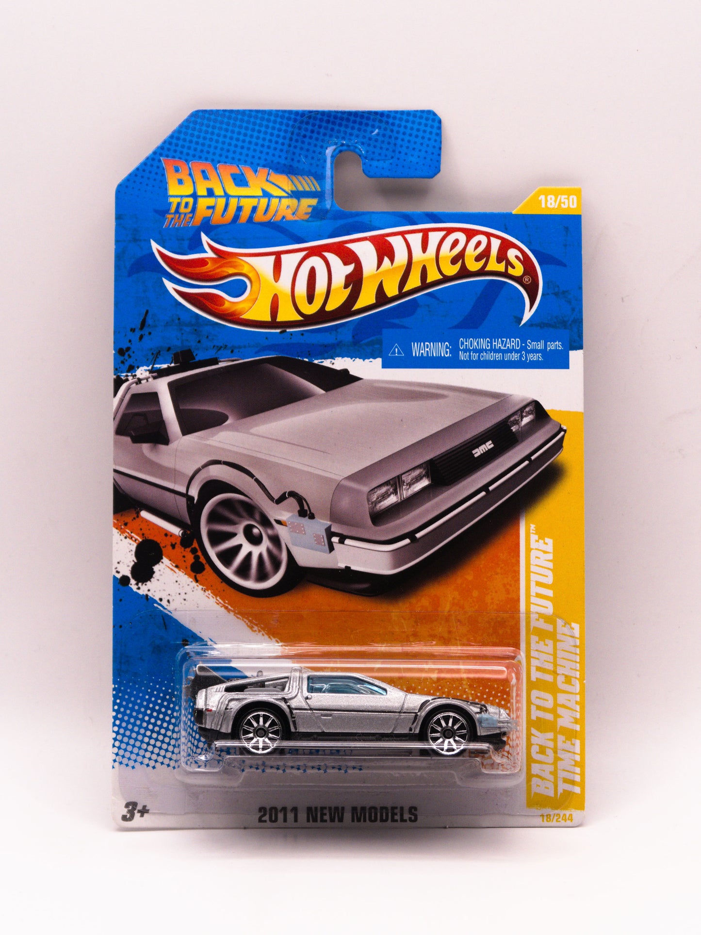 Back to The Future Time Machine DMC Delorean Srebrny 2011