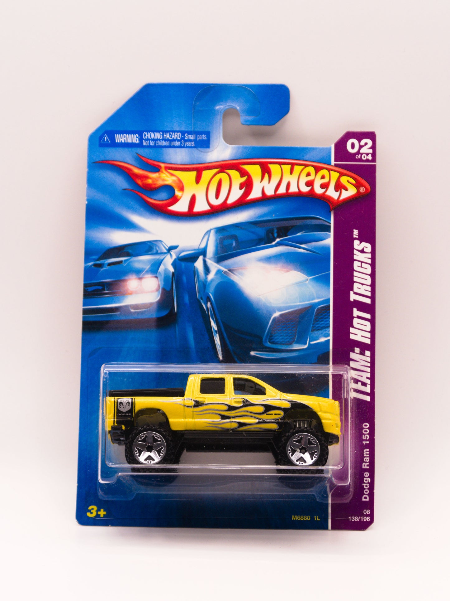 Dodge Ram 1500 Żółty z Czarnym Płomieniem