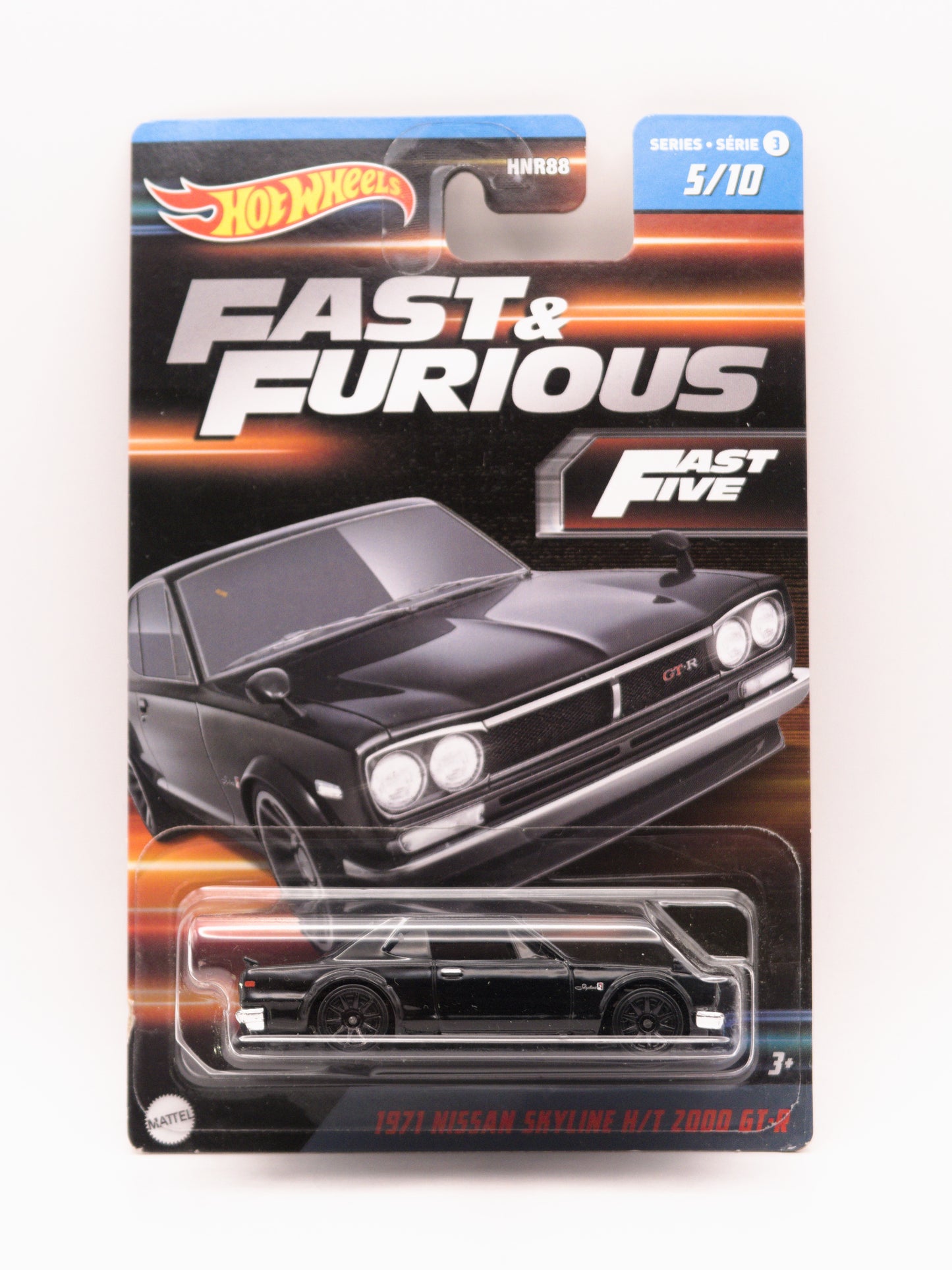 1971 Nissan Skyline H/T 2000 GT-R Fast and Furious Czarny
