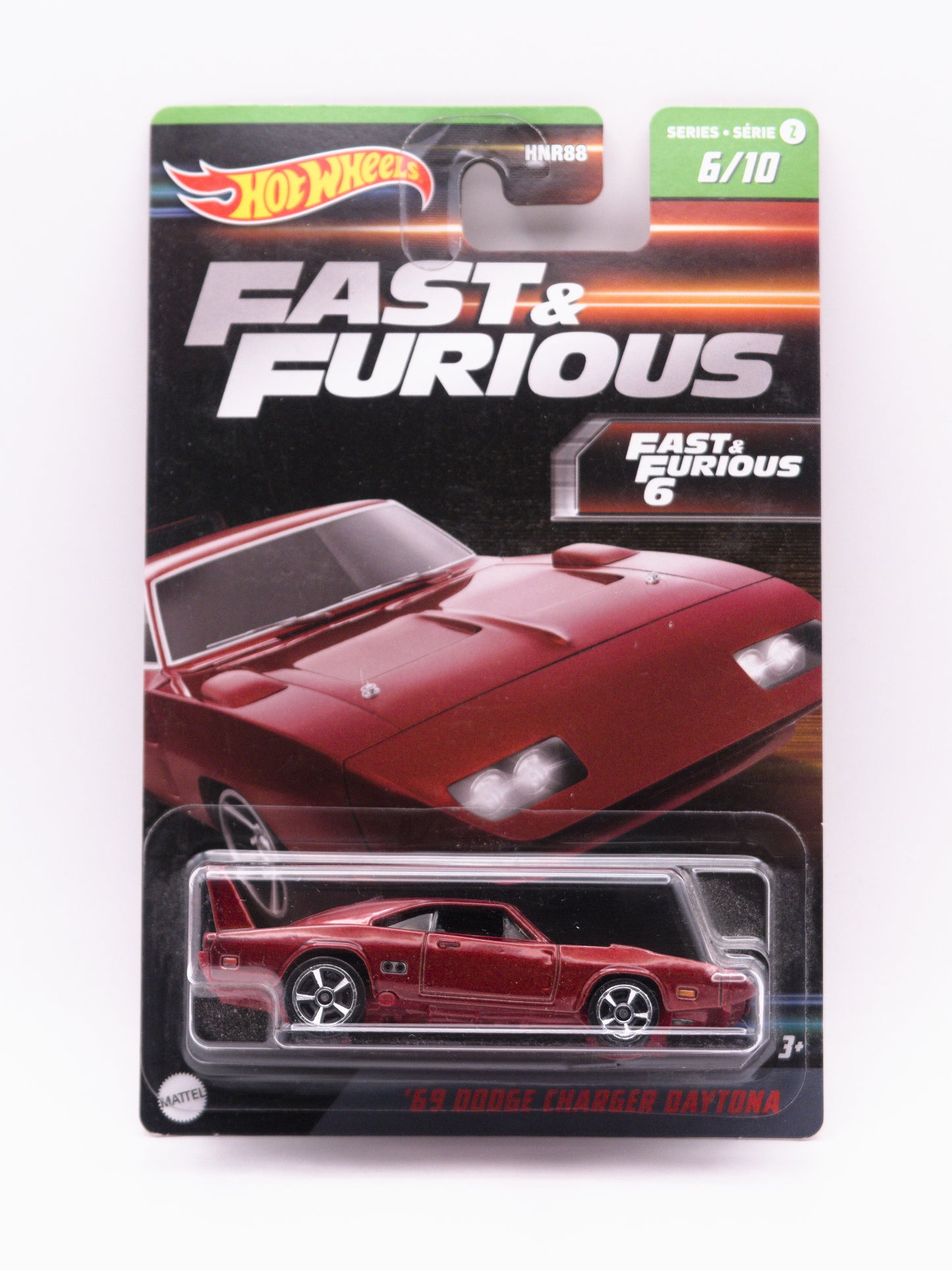 '69 Dodge Charger Daytona Fast and Furious Czerwony