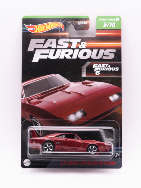 '69 Dodge Charger Daytona Fast and Furious Czerwony