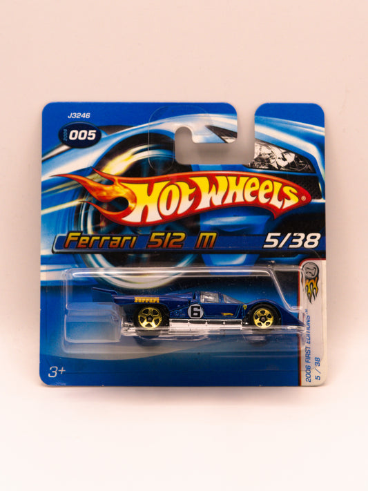 Hot Wheels Ferrari 512 M Niebieski *KRÓTKA KARTA