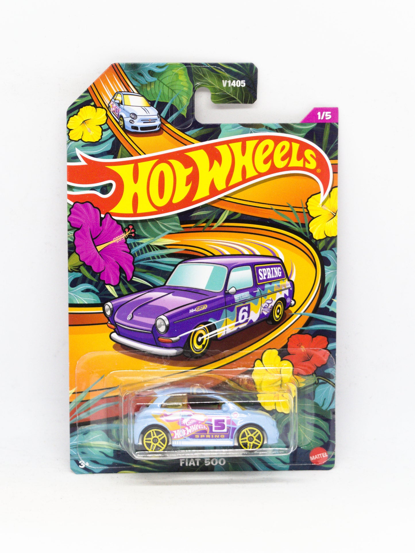 Fiat 500 Niebieski Spring