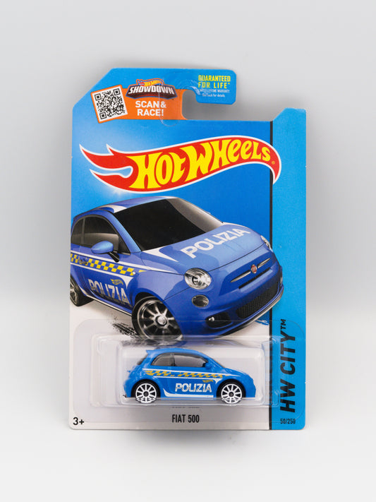 Fiat 500 Polizia Niebieski