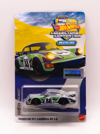Hot Wheels Malaysia Convention 2025 Porsche 911 Carrera RS 3.8 Fioletowy PARA *PODPIS!