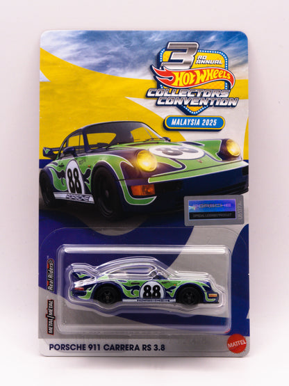 Hot Wheels Malaysia Convention 2025 Porsche 911 Carrera RS 3.8 Fioletowy PARA *PODPIS!