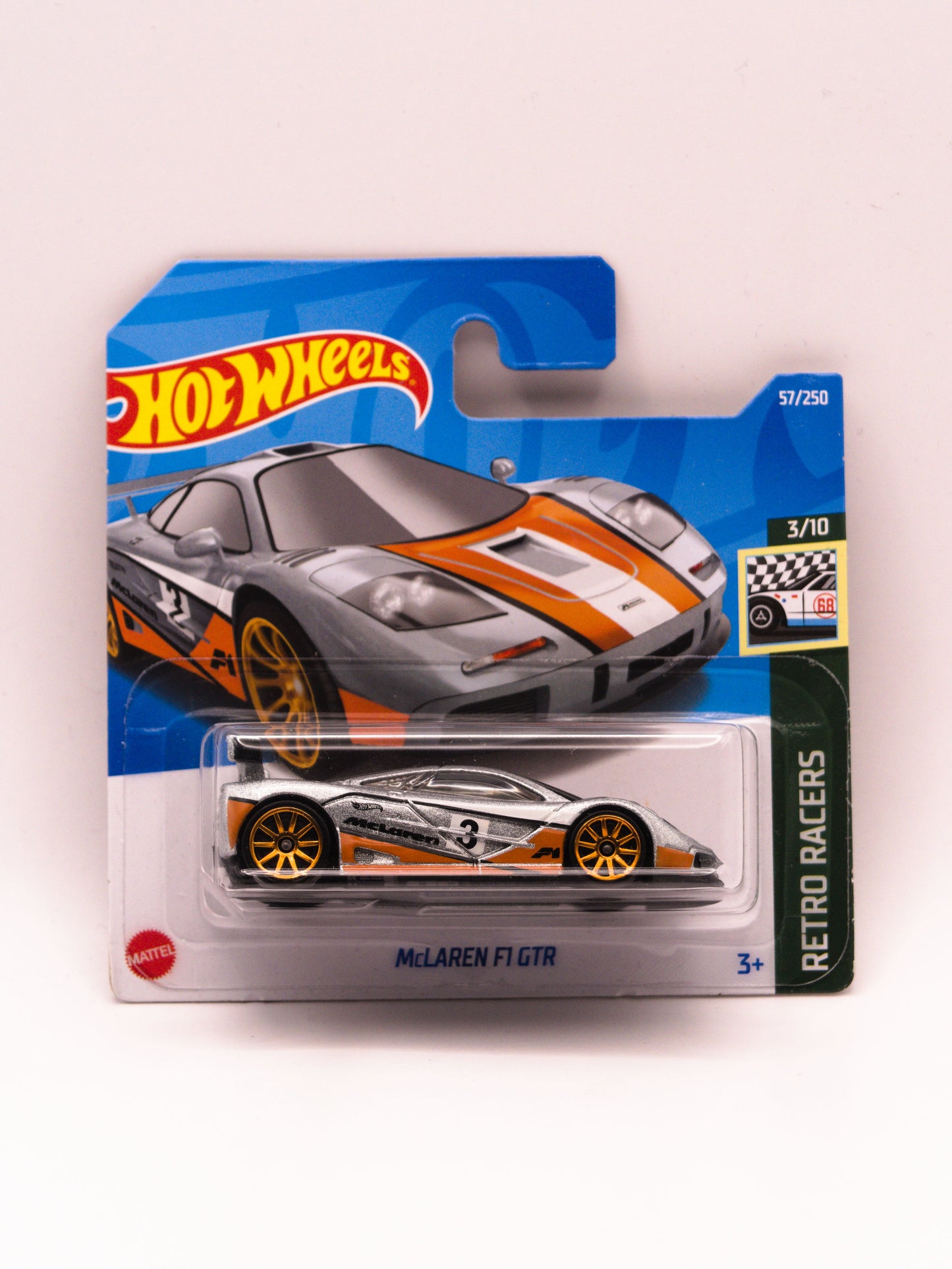 McLaren F1 GTR Srebrny