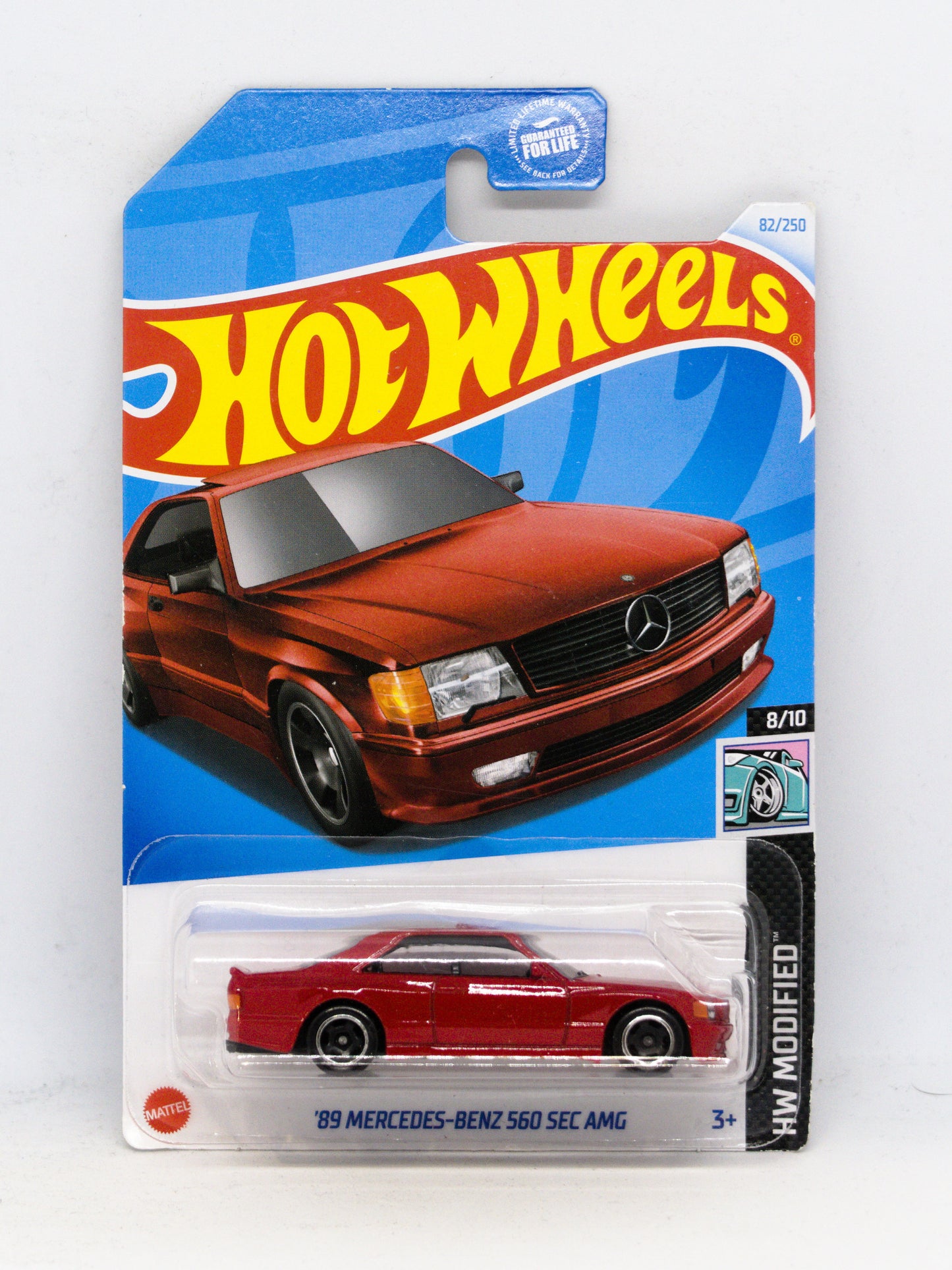 '89 Mercedes-Benz 560 SEC AMG Czerwony