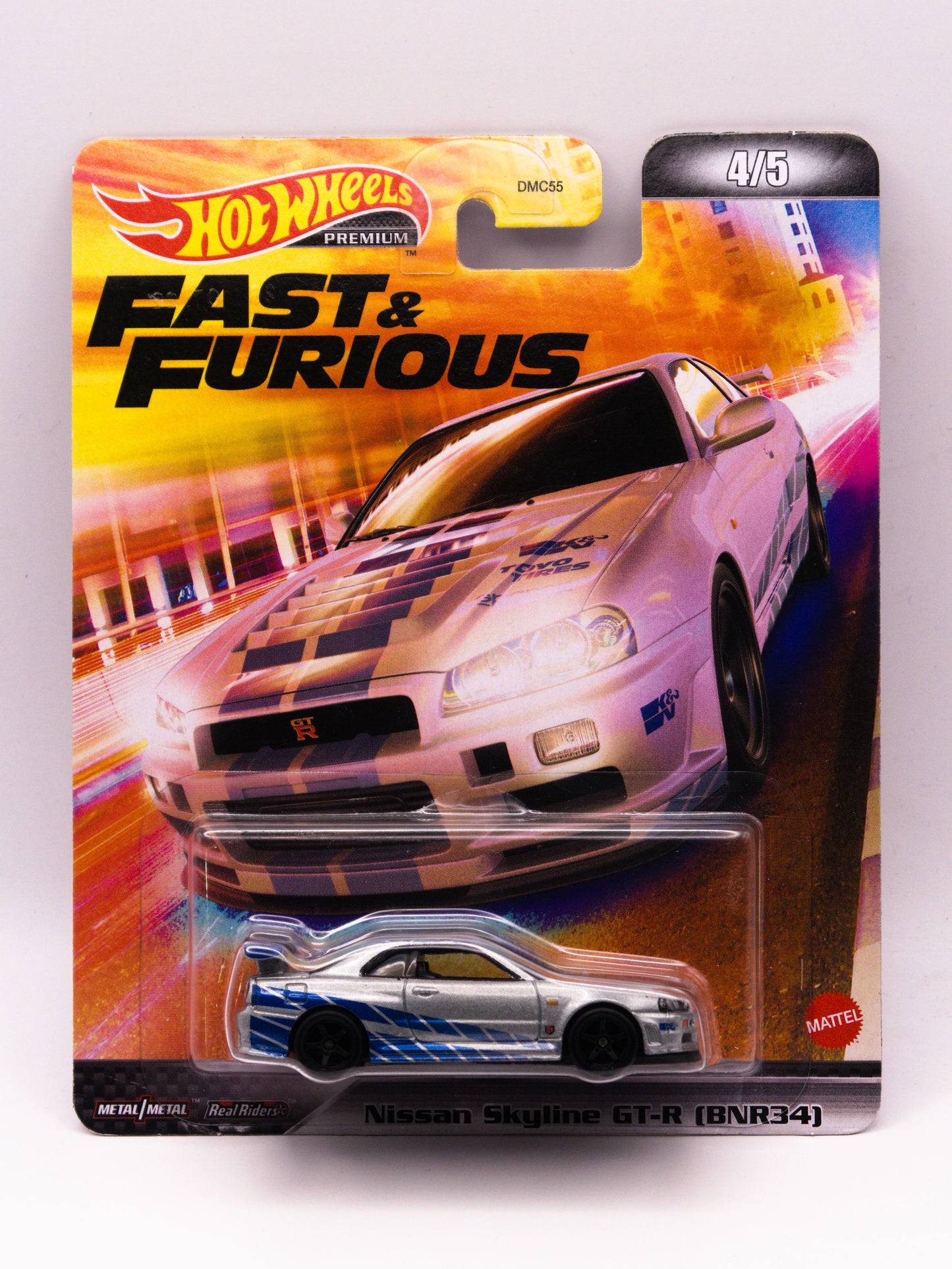 Nissan Skyline GT-R R34 Fast and Furious Premium Srebrny *Karta