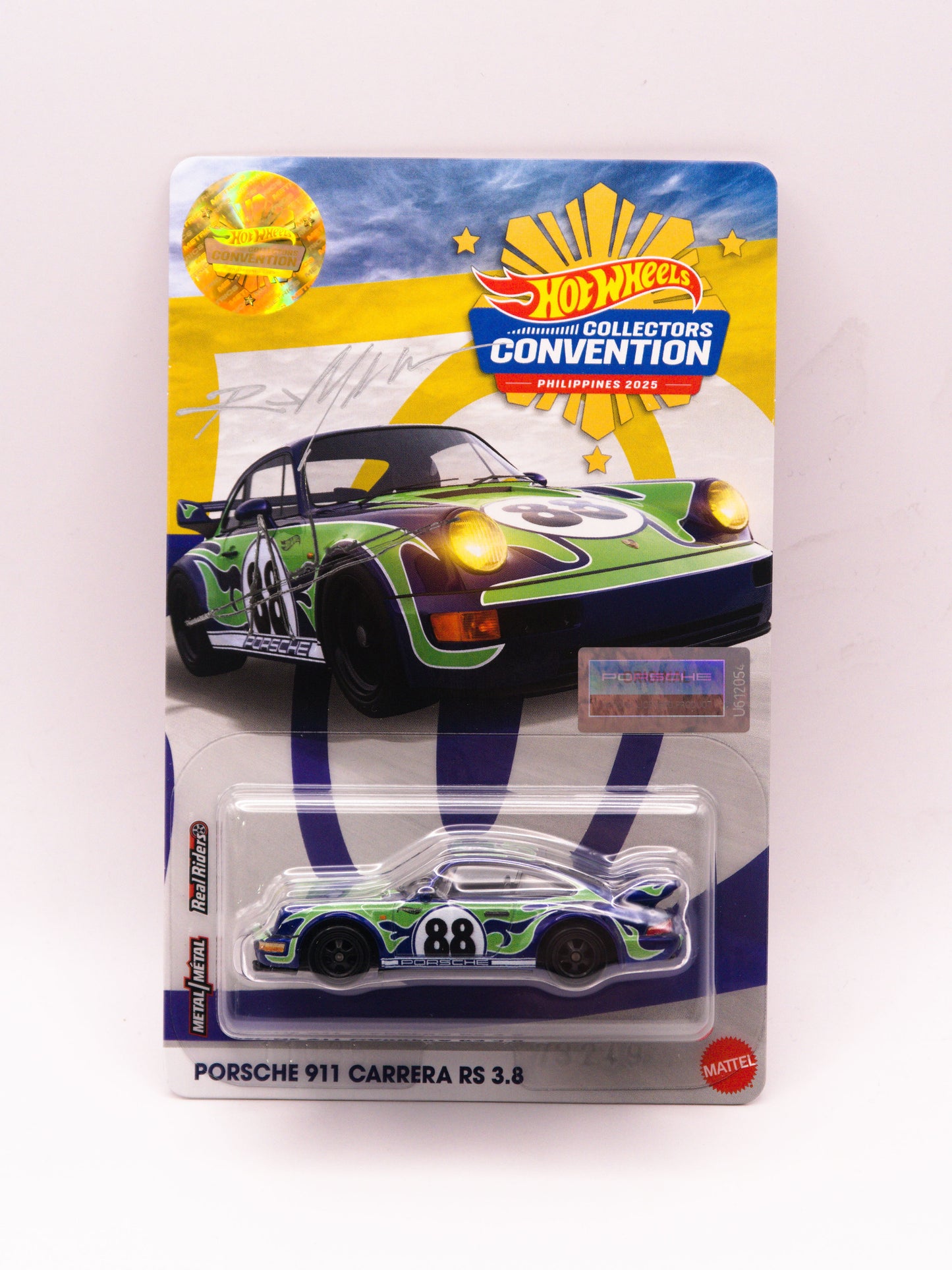Hot Wheels Philipines Convention 2025 Porsche 911 Carrera RS 3.8 Fioletowy PARA *PODPIS!