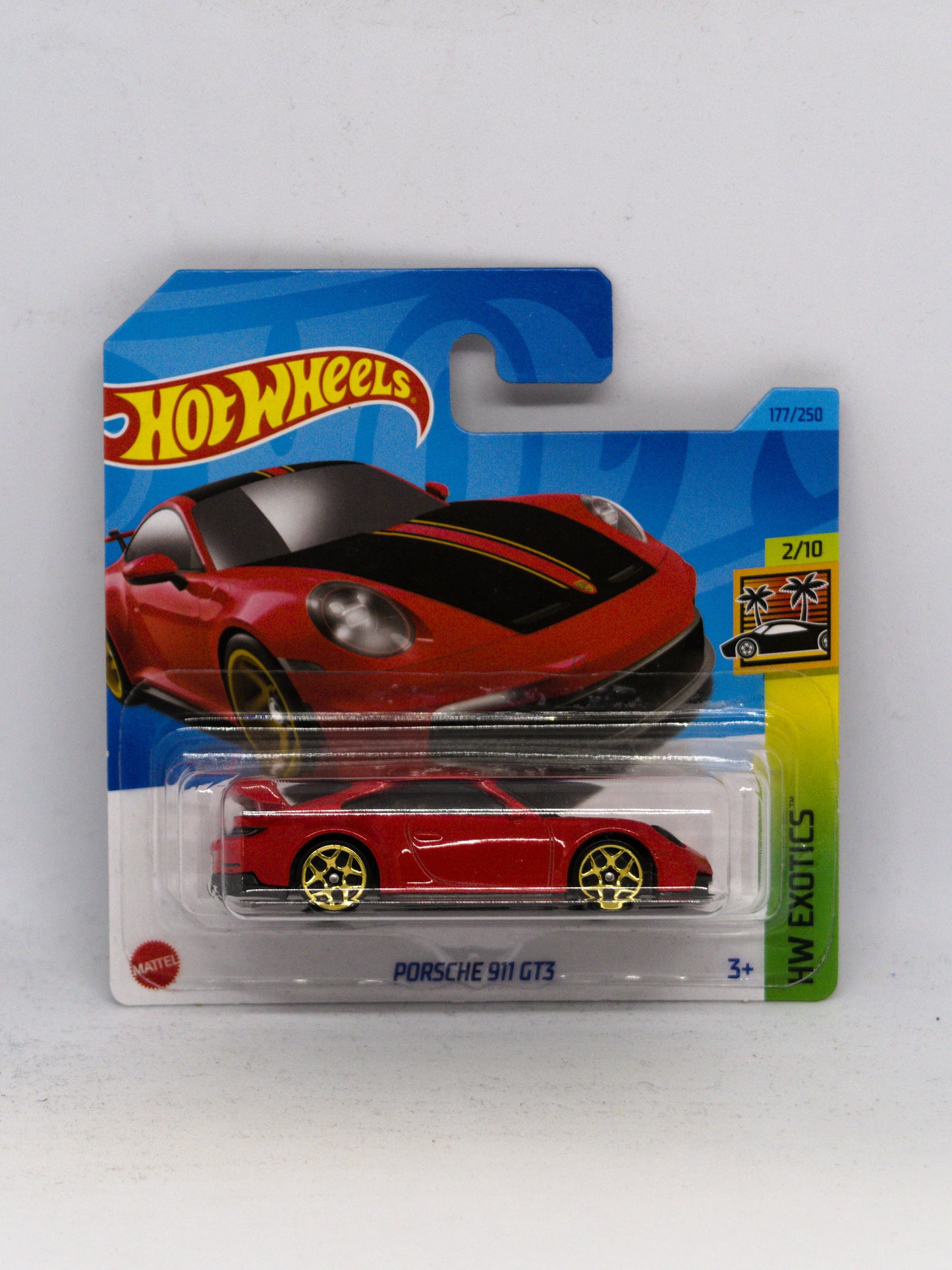 Porsche 911 GT3 Czerwony z Czarnymi pasami KRÓTKA KARTA