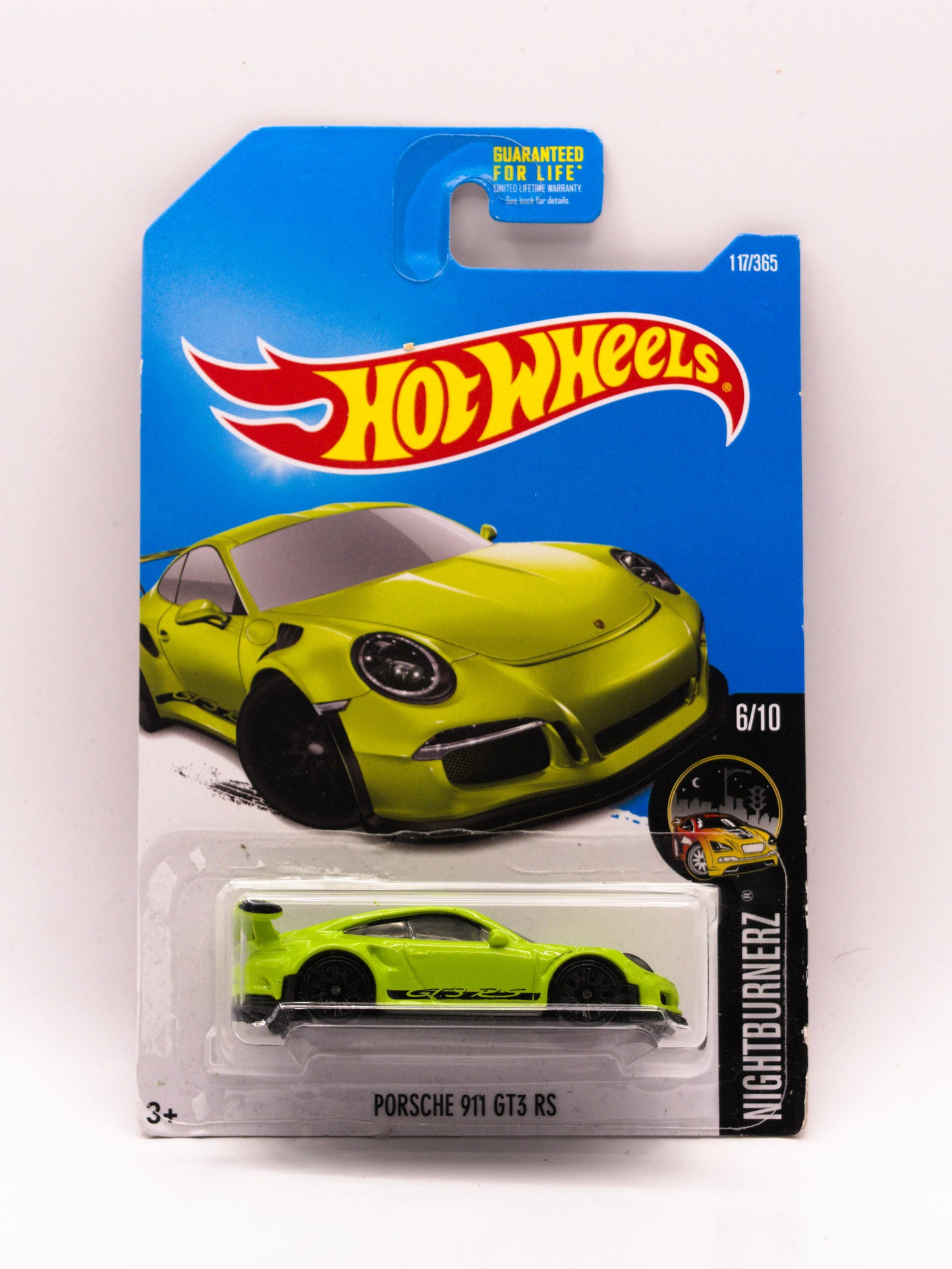 HOT WHEELS Porsche 911 GT3 RS Zielony *Uszkodzona Karta
