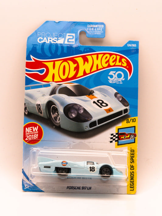 HOT WHEELS Porsche 917 LH Niebieski Gulf *Zagięta Karta