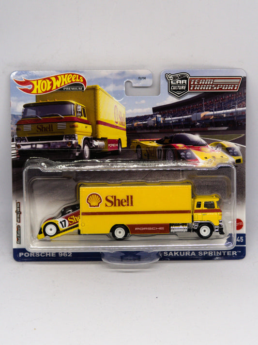 Hot Wheels Team Transport: Porsche 962 + Sakura Sprinter