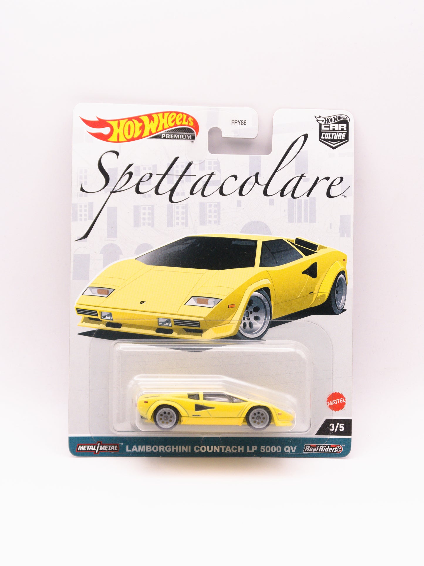 Premium Lamborghini Countach LP 5000 QV Żółty