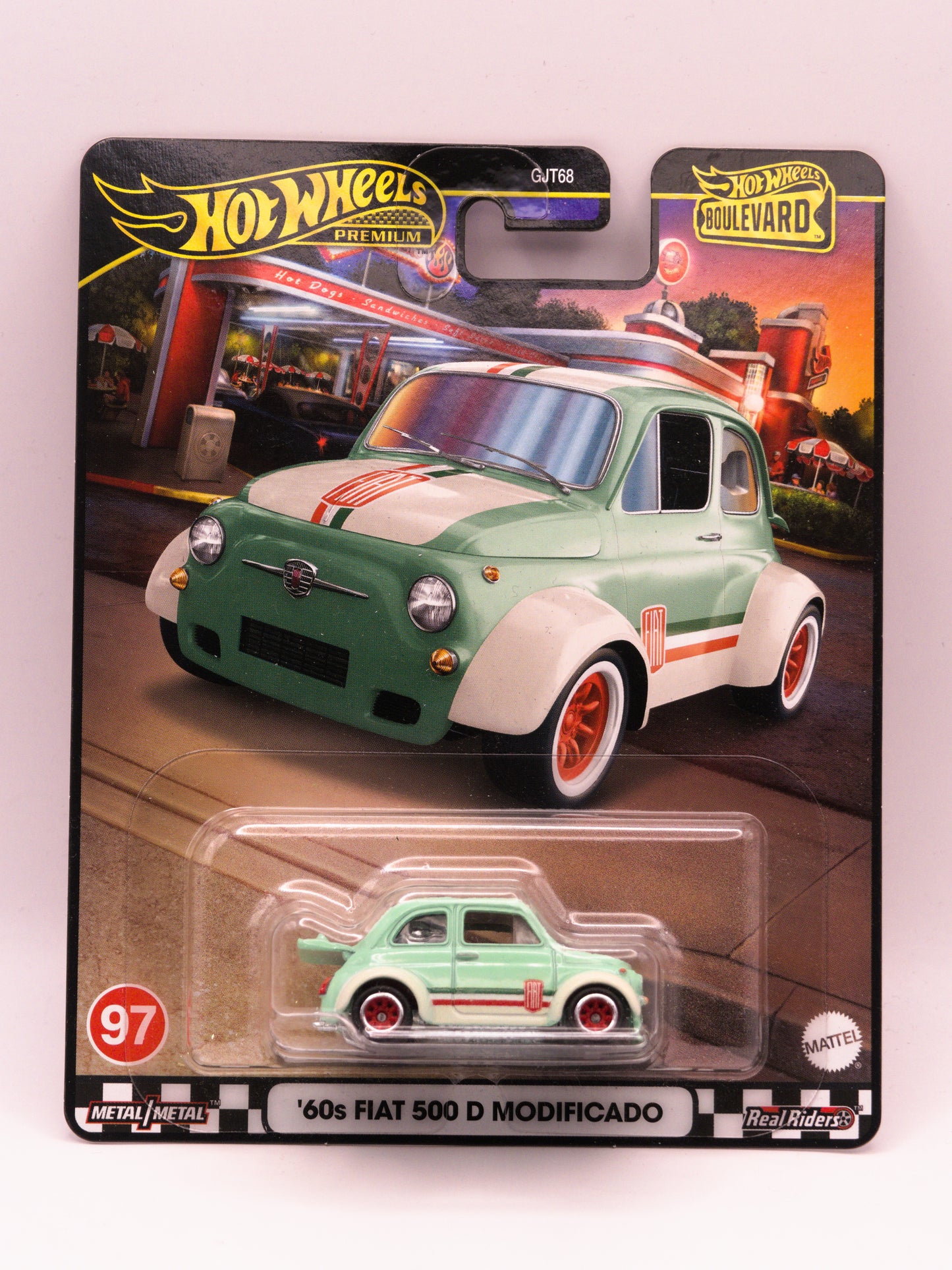 '60s Fiat 500 D Modificado Premium Boulevard #97 Zielony