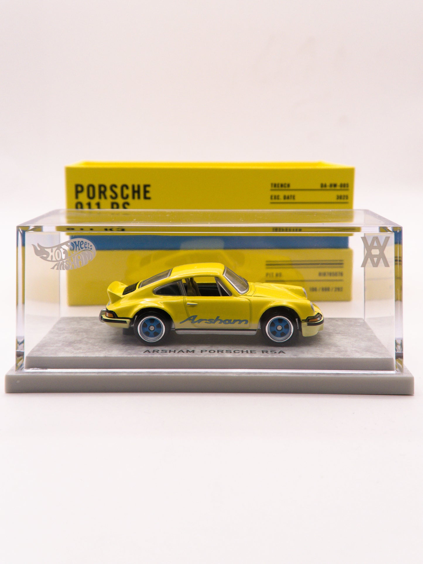 Porsche 911 RS Żółty Hot Wheels x Daniel Arsham Collab RLC