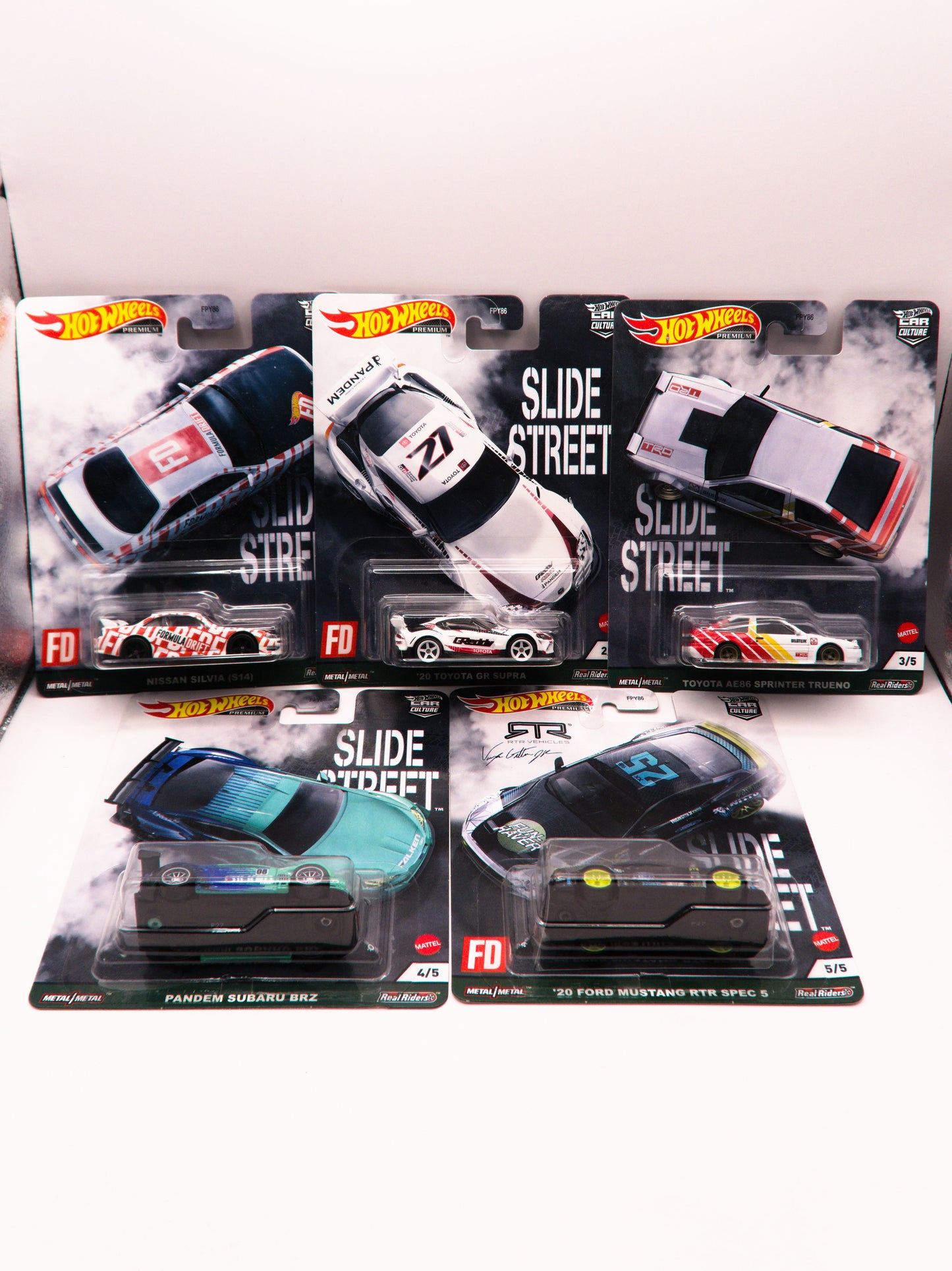 Set 5 Autek - Set Street Slide - Nissan, Toyota, Subaru, Ford.