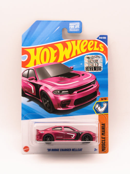 Super Treasure Hunt STH '20 Dodge Charger Hellcat Różowy Factory Sealed