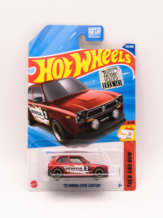Super Treasure Hunt STH '73 Honda Civic Custom Czerwony Factory Sealed